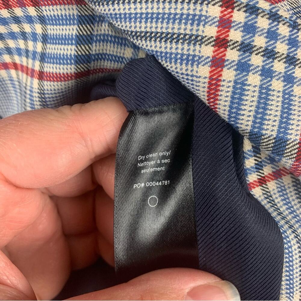 Rag & Bone women's size 14 Elsie gray check blazer new xl plaid suit blue busi - Picture 9 of 13